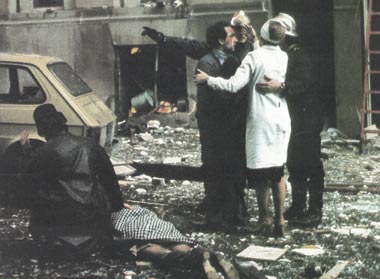 results after a bomb blast