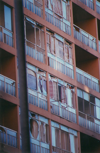 Windows-blown-out-in-bomb-explosion