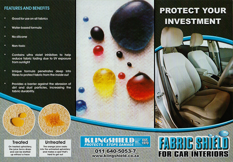 Klingshield upholstery protection 1
