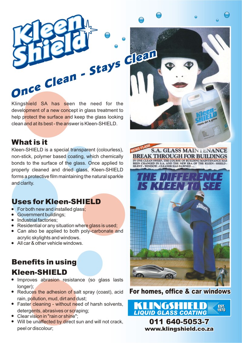 Kleenshield leaflet back
