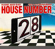Self illuminating house number signs