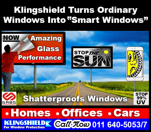 Klingshield shatterproof window film