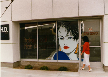 beautiful hand cut window graphics by Klingshield