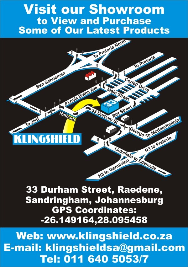 Map directions Klingshield