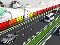 Highway solar panels