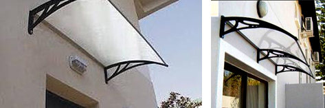 Polycarbonate awnings