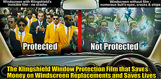 Klingshield windscreen protection film